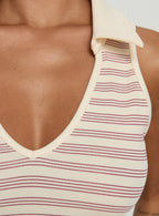 Celeah Collared Top Stripe