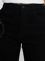 Cindee High Rise Cropped Jeans Jet Black