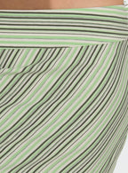 Lemon Twist Midi Skirt Green Stripe
