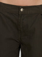 Selective Memory Low Rise Wide Leg Cargo Pants Dark Charcoal