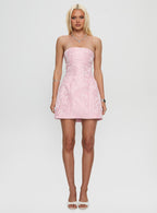 Heaven Sent Strapless Mini Dress Light Pink
