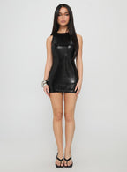 Yumiko Romper Black Sparkle