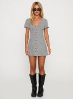 Loveliness Playsuit Black / White Check