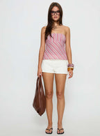 Electric Night Shorts White