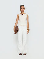 Skaia Layered Sheer Top Cream