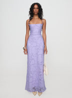 Celena Maxi Dress Lilac Burnout