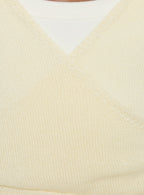 Tonee Sheer Wrap Knit Cardigan Butter Cream