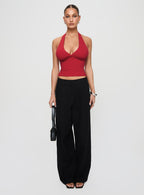 Whimsy Halter Top Red