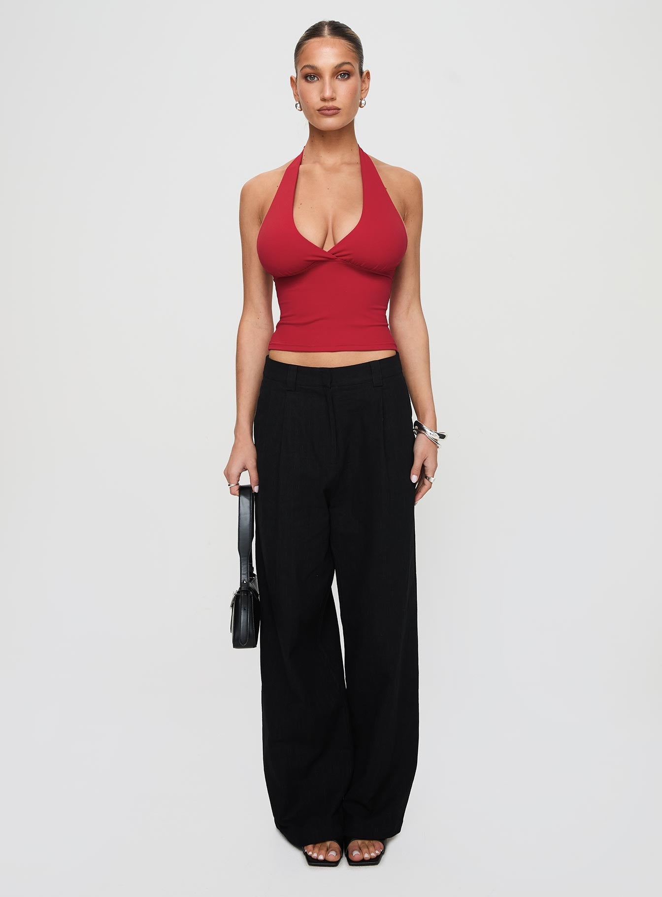 Whimsy Halter Top Red