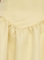 Soft Bloom Drop Waist Strapless Maxi Dress Yellow