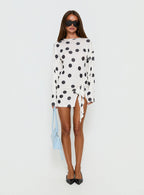 Cosmic Mini Dress Moonlight Polka