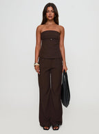 Irresistible Strapless Top Chocolate