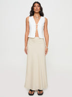 All In Maxi Skirt Beige