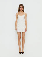 Alyra Embroidered Mini Dress White