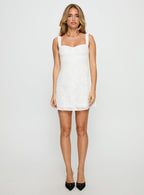 Mcbeath Mini Dress White Burnout