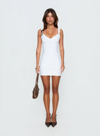Justina Bandage Mini Dress White