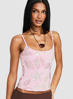 Lunavia Sequin Cami Top Pink