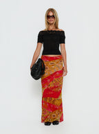 Rowana Maxi Skirt Multi Paisley