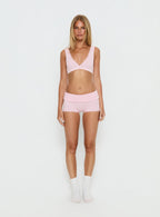 Flissie Plunge Lace Bralette Pink