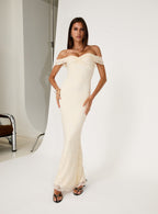 Anabeila Strapless Maxi Dress Lemon