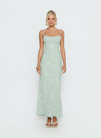 Avienna Maxi Dress Sage Burnout