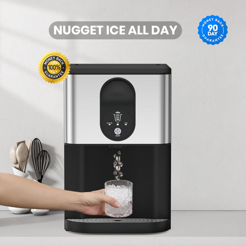 🏆 44 lbs of Soft Crunchable Ice Daily – Countertop Nugget Ice Maker with Dispenser | Perfect for Drinks, Smoothies & More 🍹✨