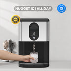 🏆 44 lbs of Soft Crunchable Ice Daily – Countertop Nugget Ice Maker with Dispenser | Perfect for Drinks, Smoothies & More 🍹✨