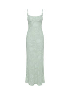 Avienna Maxi Dress Sage Burnout