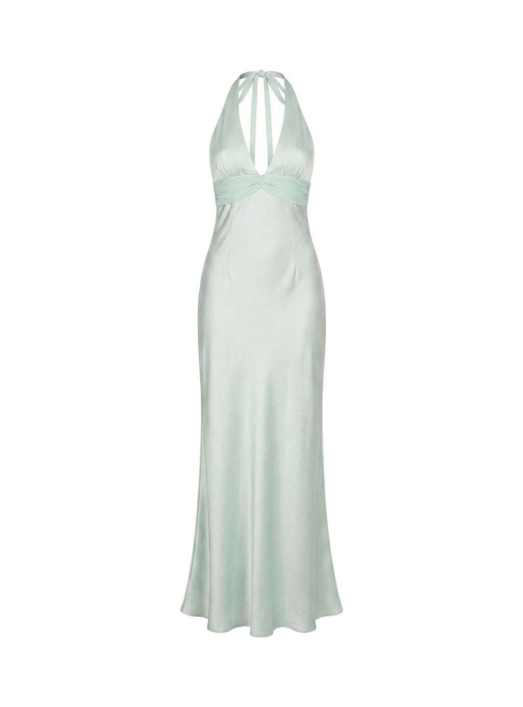 Odyssa Halter Maxi Dress Mint Green