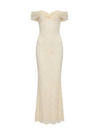 Anabeila Strapless Maxi Dress Lemon