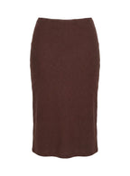 Baseline Rib Midi Skirt Chocolate