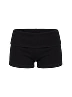 Baseline Low Rise Rib Shorts Black