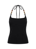 Cherise Bead Detail Top Black