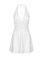 Klairee Lace Mini Dress White