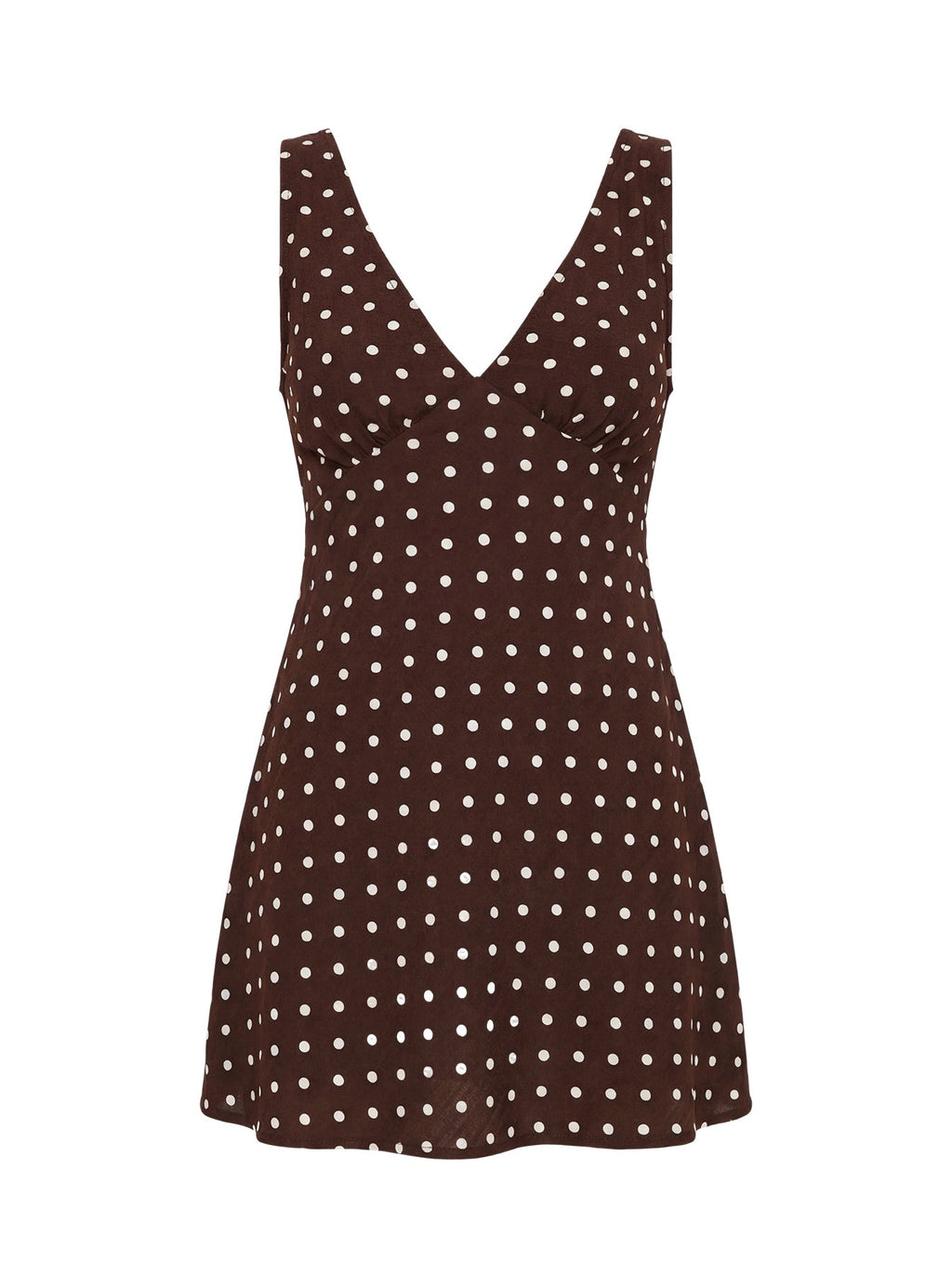 Nellie Mini Dress Brown Polka Dot