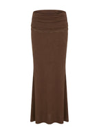 Zespri Jersey Maxi Skirt Brown