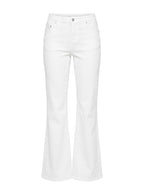 Magic Mirror Mid Rise Bootleg Jeans Ecru
