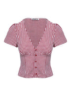 Isolda Top Red Gingham
