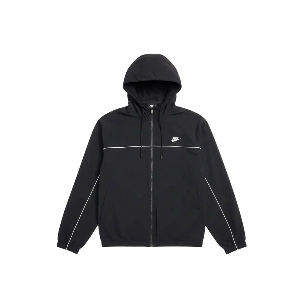 Nike Club Hooded Jacket 'Black / White'