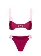Siamese Bikini Top Red / Pink