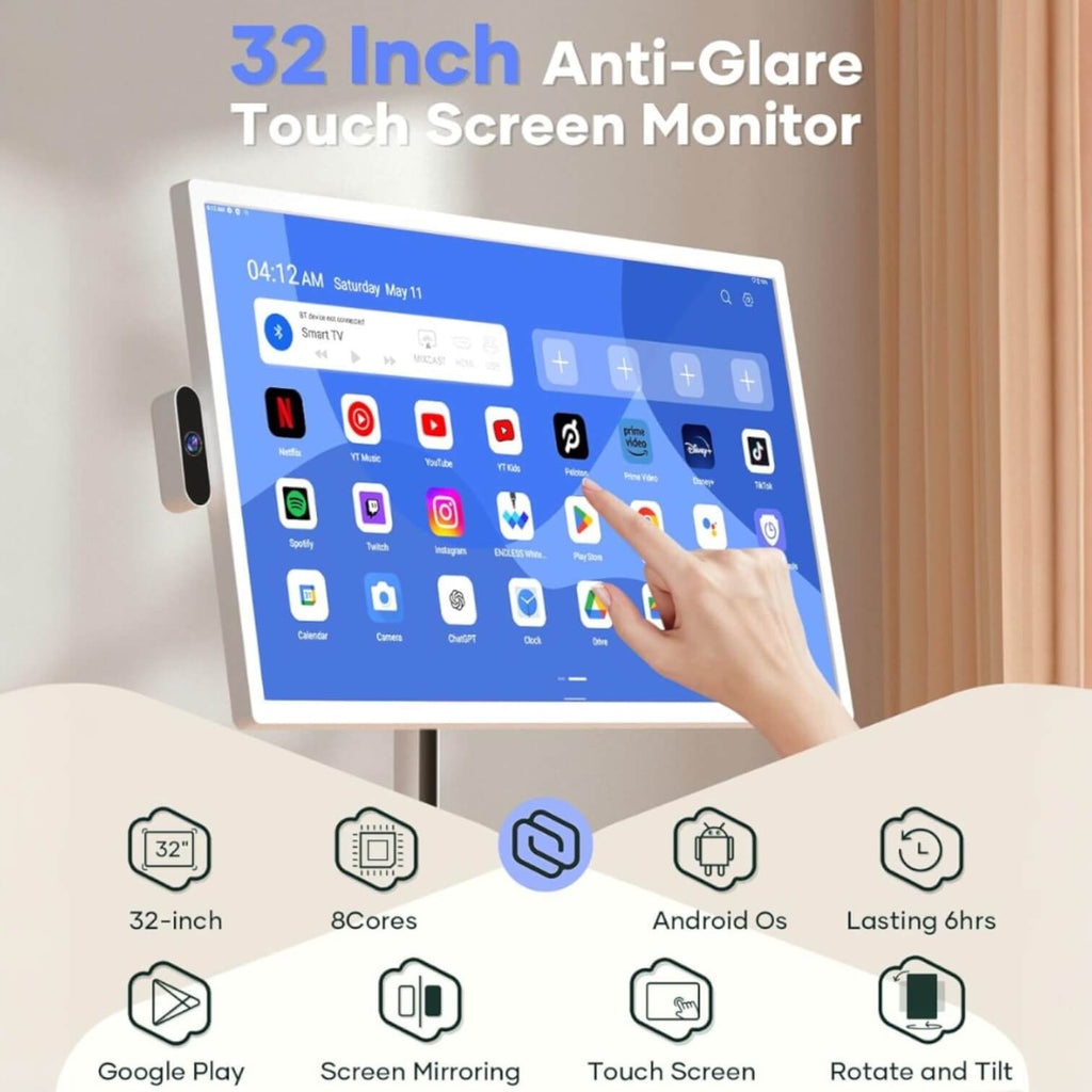 Wireless Cordless TV - Anywhere Touchscreen on Wheels